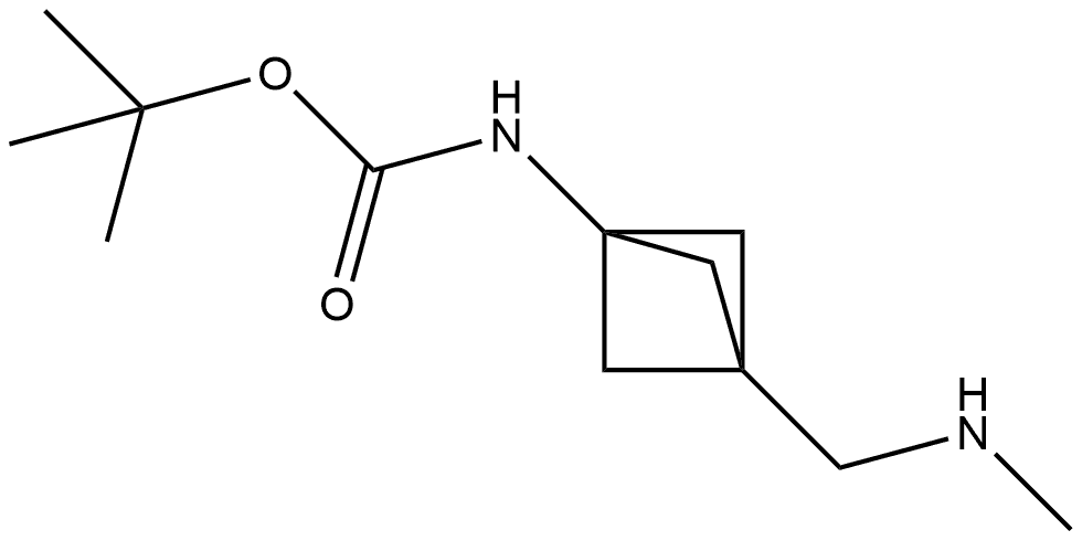 tert-butyl(3-((methylamino)methyl)bicyclo[1.1.1]pentan-1-yl)carbamate Structure