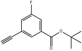 3-Ethynyl-5-fluoro-benzoic acid tert-butyl ester Struktur