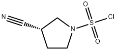 (S)-3-Cyanopyrrolidine-1-sulfonyl chloride Struktur