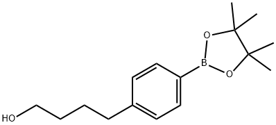 4-(4-(4,4,5,5-四甲基-1,3,2-二氧硼杂环戊烷-2-基)苯基)丁-1-醇,2301101-60-8,结构式