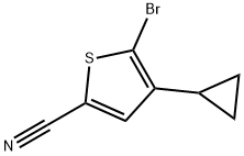 5-Bromo-4-(cyclopropyl)thiophene-2-carbonitrile|