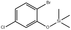 (2-Bromo-5-chlorophenoxy)trimethylsilane Structure