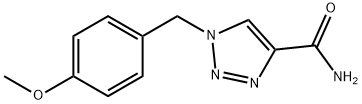 1H-1,2,3-Triazole-4-carboxamide, 1-[(4-methoxyphenyl)methyl]-,2301856-86-8,结构式