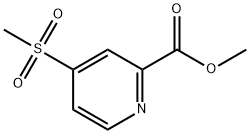 2-Pyridinecarboxylic acid, 4-(methylsulfonyl)-, methyl ester,2301881-63-8,结构式