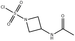 1-Azetidinesulfonyl chloride, 3-(acetylamino)- Structure