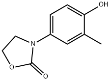 2-Oxazolidinone, 3-(4-hydroxy-3-methylphenyl)- Structure
