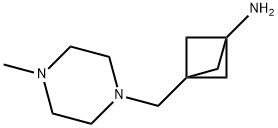 3-(4-Methyl-piperazin-1-ylmethyl)-bicyclo[1.1.1]pent-1-ylamine Structure