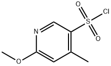 3-Pyridinesulfonyl chloride, 6-methoxy-4-methyl- 化学構造式