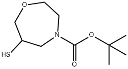 tert-butyl 6-sulfanyl-1,4-oxazepane-4-carboxylate 结构式