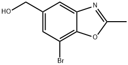 7-Bromo-2-methyl-5-benzoxazolemethanol Structure