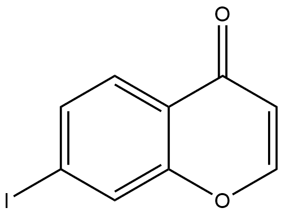 7-Iodo-4H-1-benzopyran-4-one 结构式