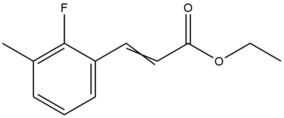 Ethyl 3-(2-fluoro-3-methylphenyl)-2-propenoate Structure