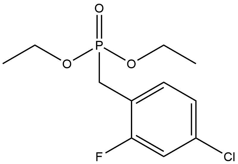 Diethyl P-[(4-chloro-2-fluorophenyl)methyl]phosphonate Struktur