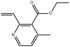 Ethyl 2-ethenyl-4-methyl-3-pyridinecarboxylate Struktur