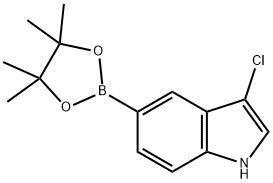 1H-Indole, 3-chloro-5-(4,4,5,5-tetramethyl-1,3,2-dioxaborolan-2-yl)- Structure