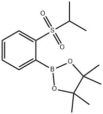 1,3,2-Dioxaborolane, 4,4,5,5-tetramethyl-2-[2-[(1-methylethyl)sulfonyl]phenyl]- Structure