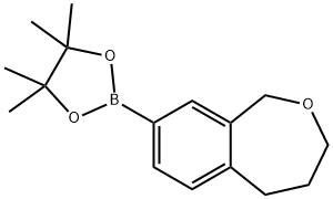 2-Benzoxepin, 1,3,4,5-tetrahydro-8-(4,4,5,5-tetramethyl-1,3,2-dioxaborolan-2-yl)- Struktur