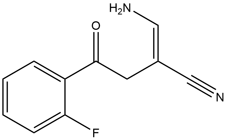 Benzenebutanenitrile, α-(aminomethylene)-2-fluoro-γ-oxo-, (αE)- 结构式