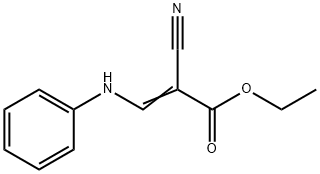 2-Propenoic acid, 2-cyano-3-(phenylamino)-, ethyl ester Structure