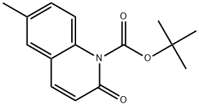 1,1-Dimethylethyl 6-methyl-2-oxo-1(2H)-quinolinecarboxylate Structure