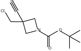 1-Azetidinecarboxylic acid, 3-(chloromethyl)-3-cyano-, 1,1-dimethylethyl ester,2305255-29-0,结构式
