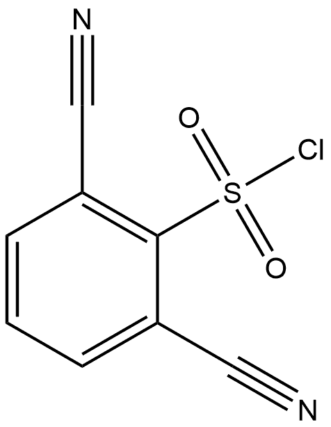 2,6-Dicyanobenzenesulfonyl chloride Structure