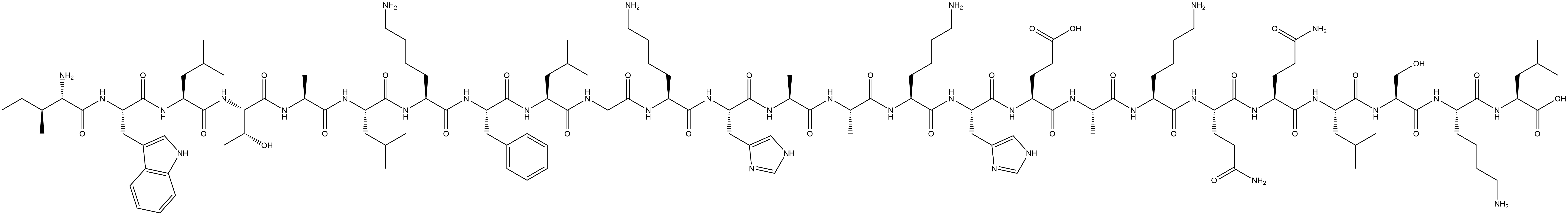 内体溶解肽L17E,2305578-13-4,结构式
