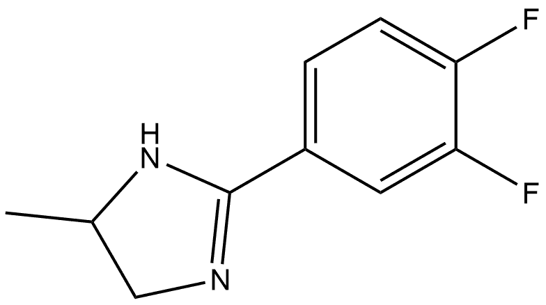 2-(3,4-二氟苯基)-5-甲基-4,5-二氢-1H-咪唑 结构式