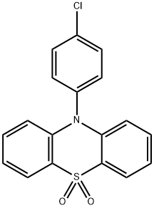 10H-Phenothiazine, 10-(4-chlorophenyl)-, 5,5-dioxide Structure