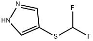 1H-Pyrazole, 4-[(difluoromethyl)thio]- 化学構造式