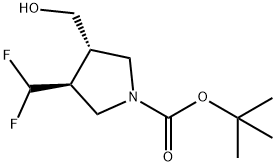 2306247-01-6 (3S,4S)-3-(二氟甲基)-4-(羟甲基)吡咯烷-1-甲酸叔丁酯