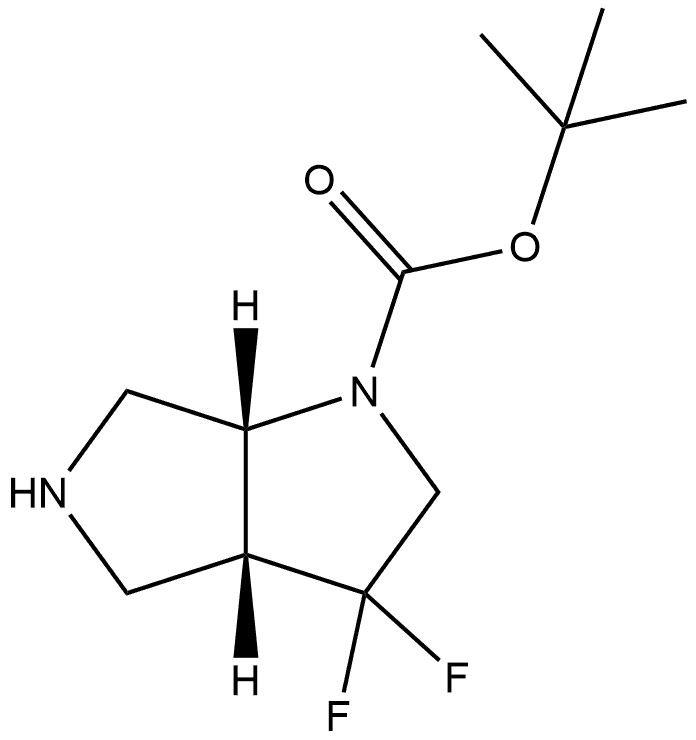 tert-butyl (3aR,6aR)-3,3-difluoro-octahydropyrrolo[2,3-c]pyrrole-1-carboxylate Structure