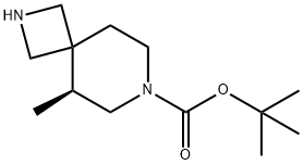 2,7-Diazaspiro[3.5]nonane-7-carboxylic acid, 5-methyl-, 1,1-dimethylethyl ester, (5S)- Structure