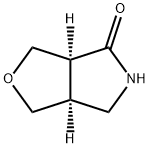 (3aS,6aS)-1,3,3a,5,6,6a-hexahydrofuro[3,4-c]pyrrol-4-one Struktur