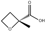 (2R)-2-甲基-2-氧杂环丁烷羧酸 结构式