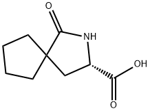 2-Azaspiro[4.4]nonane-3-carboxylic acid, 1-oxo-, (3S)- 结构式