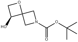 tert-butyl (3S)-3-hydroxy-1-oxa-6-azaspiro[3.3]heptane-6-carboxylate Struktur
