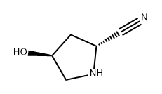 2-Pyrrolidinecarbonitrile, 4-hydroxy-, (2R,4S)- Structure