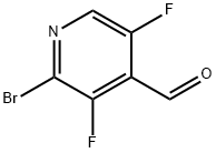 4-Pyridinecarboxaldehyde, 2-bromo-3,5-difluoro-,2306261-62-9,结构式