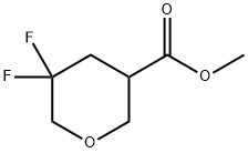 5,5-二氟四氢-2H-吡喃-3-羧酸甲酯, 2306261-85-6, 结构式