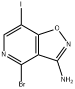 4-溴-7-碘异噁唑并[4,5-C]吡啶-3-胺,2306261-94-7,结构式