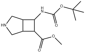 3-Azabicyclo[3.2.0]heptane-6-carboxylic acid, 7-[[(1,1-dimethylethoxy)carbonyl]amino]-, methyl ester Structure