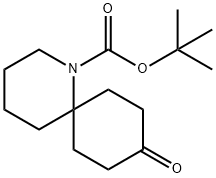 1-Azaspiro[5.5]undecane-1-carboxylic acid, 9-oxo-, 1,1-dimethylethyl ester 化学構造式