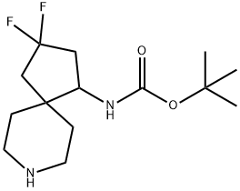 (3,3-二氟-8-氮杂螺[4.5]癸-1-基)氨基甲酸叔丁酯, 2306263-40-9, 结构式