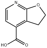 2,3-dihydrofuro[2,3-b]pyridine-4-carboxylic acid 化学構造式