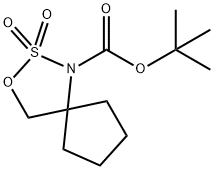 3-Oxa-2-thia-1-azaspiro[4.4]nonane 2,2-dioxide, N-BOC protected,2306264-26-4,结构式