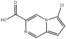 6-Chloropyrrolo[1,2-a]pyrazine-3-carboxylic acid Struktur