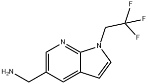 1H-?Pyrrolo[2,?3-?b]?pyridine-?5-?methanamine, 1-?(2,?2,?2-?trifluoroethyl)?- 结构式