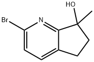 2-溴-7-甲基-6,7-二氢-5H-环戊二[B]吡啶-7-醇 结构式