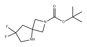 2,5-Diazaspiro[3.4]octane-2-carboxylic acid, 7,7-difluoro-, 1,1-dimethylethyl ester Structure